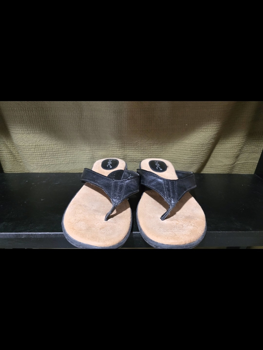b.o.c. Black Women's Thong Sandals